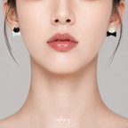 Luna Earrings - Cat & Ribbon Studs