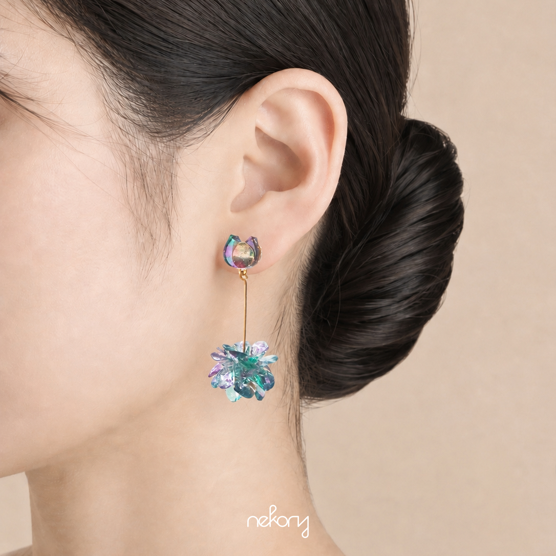 Blue Mist Earrings - Neko