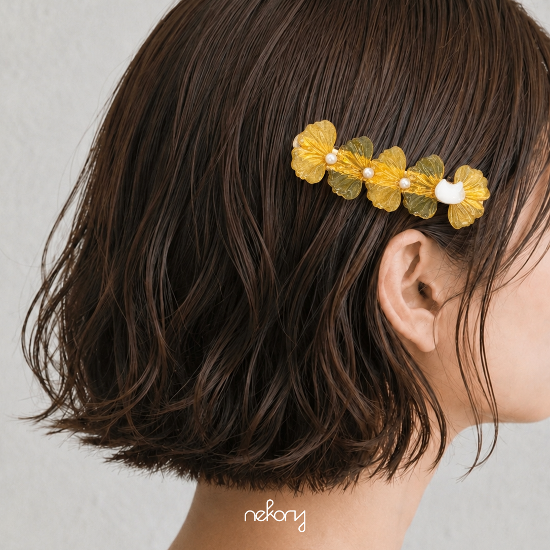 Botanic Hair Clip - Ginkgo