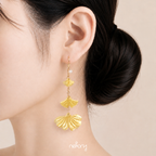 Ginkgo Leaves Earrings - Fall
