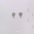 Silver Rain Earrings - Grey Clouds