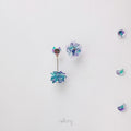 Blue Mist Earrings - Neko Asymmetric