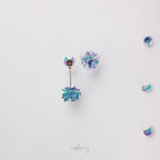 Blue Mist Earrings - Neko Asymmetric