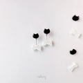 Luna Earrings - Cat & Ribbon Dangle