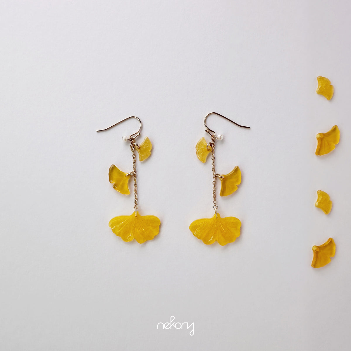 Ginkgo Leaves Earrings - Fall