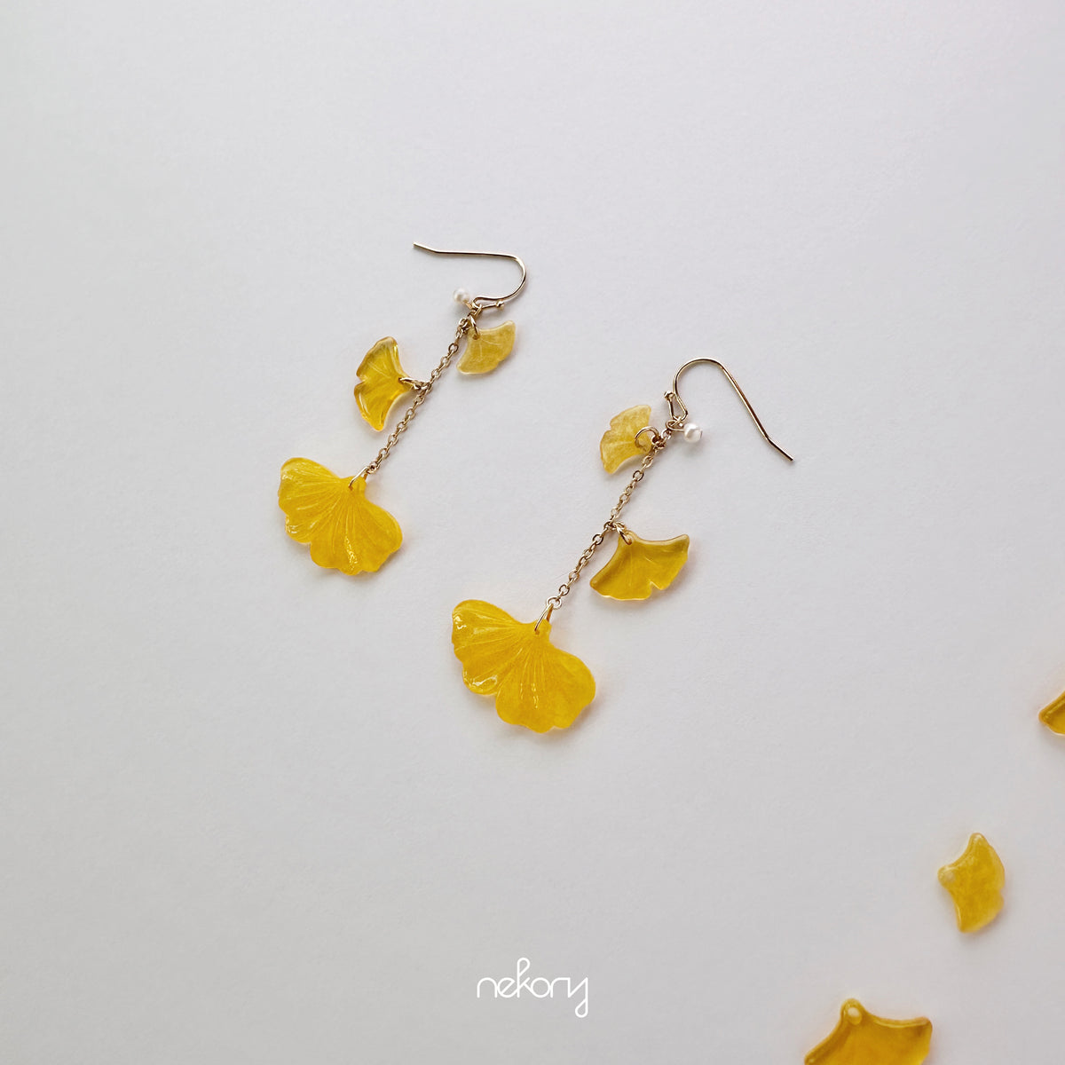 Ginkgo Leaves Earrings - Fall