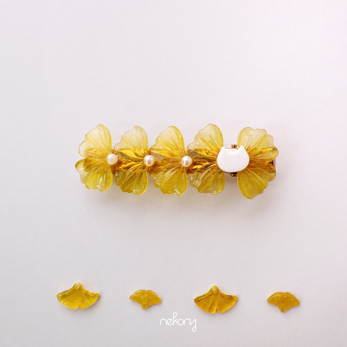 Botanic Hair Clip - Ginkgo