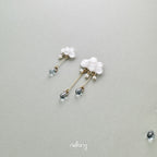 Drizzle Earrings - Little & Large Clouds