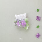 Botanic Hair Clip - Purple