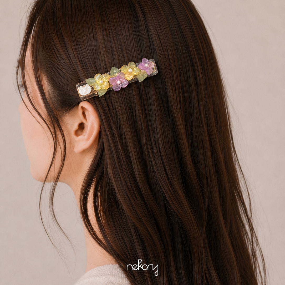 Botanic Hair Clip - Garden